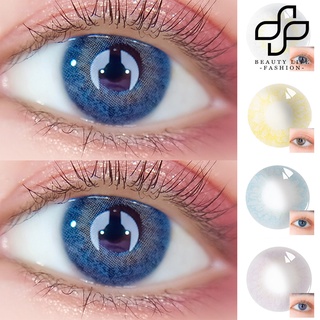 Beautylife 1 par de lentes de contacto de ojos naturales maquillaje portátil Unisex ojos grandes lentes de contacto de color para Club nocturno (1)