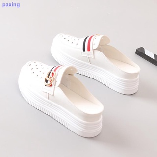 Hueco Baotou media zapatillas de las mujeres s verano 2021 nueva versión coreana de todo-partido no tacón perezoso zapatos de las mujeres con increas