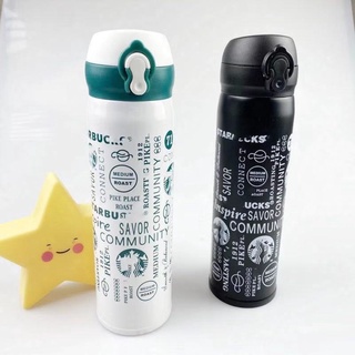 THERMOS Botella de agua de 500 ml taza térmica de viaje doble pared vacío frasco con cubierta a prueba de fugas deporte al aire libre termo botellas (1)