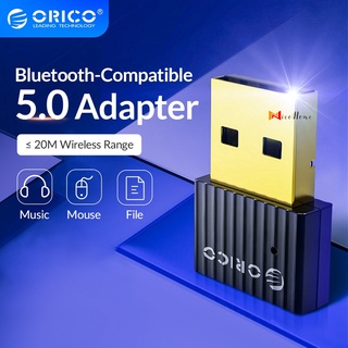 【Ready】ORICO Mini Wireless USB Bluetooth-Compatible Dongle Adapter 5.0 Music Audio Receiver Transmitter for PC Speaker Mouse Laptop【Nice】