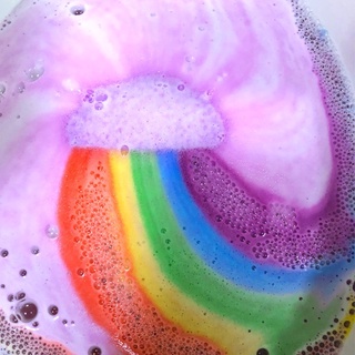 Rainbow Soap Cloud Bath Salt Moisturizing Exfoliating Cleaning Body Skin Bubble Bath Bombs Multicolor For Baby