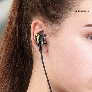 [tmx] auriculares inalámbricos estéreo con micrófono de plástico móvil bobina de hierro 3,5 mm universal auriculares para deportes (4)