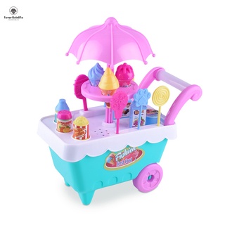 juguetes de juego de rol para niños/mini carrito de caramelos desmontable para helado/tienda/juguete (3)
