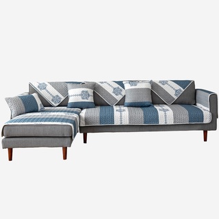 Cuatro estaciones de impresión universal de tela acolchada cojín de sofá moderno simple universal antideslizan