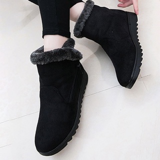 *XJG fashion winter warm snow cotton boots all-match thickened warm Thick-Soled Cotton shoes Snow Boots for women