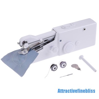 [Attractivefinebliss] Mini máquina de coser a mano máquina de viaje portátil máquina de coser