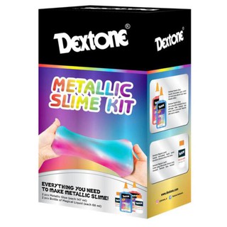 Dextone slime Kit Set GITD Glow Metallic slime anti-Fading limo - Kit metálico