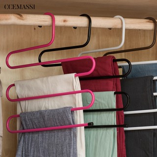 Ccemi S tipo armario armario 5 capas estante de almacenamiento ropa pantalones percha