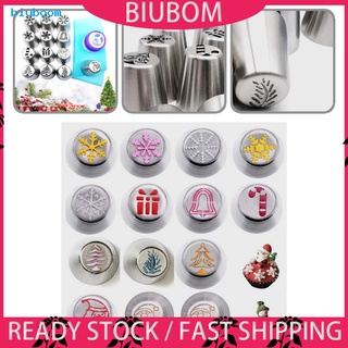 biuboom-Boquilla Ligera Para Decoración De Cupcakes De Navidad , Diseño De Glaseado