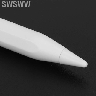 swsww lápiz capacitivo magnético blanco con sensor de presión basculante/lápiz táctil capacitivo activo para tableta/teléfono (1)