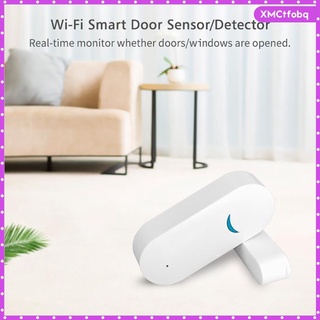 [listo stock] detector de sensor de puerta wifi de plástico para el hogar, sistema de alarma de seguridad, detecta el windoe y la puerta abierta, seguridad