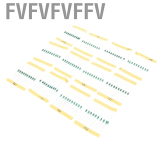 Fvffffvfffffffffffffv 120 piezas 1/4w Set de 12 alfombras coloridas Para Parte electrónica