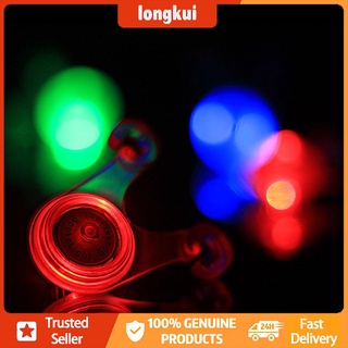 [longkui]cojín de bicicleta luces traseras de conducción nocturna luces de rana intermitentes pequeñas luces colgantes de silicona luces de advertencia de seguridad (4)