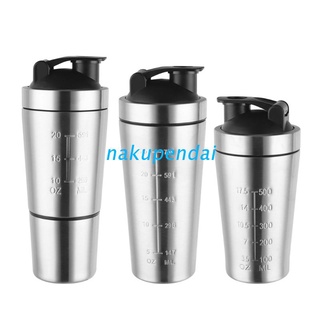 NAK Stainless Steel Shaker Bottle Whey Protein Powder Mixing Bottles Sport Water Drinking Cup Vacuum Mixer Outdoor Drinkware