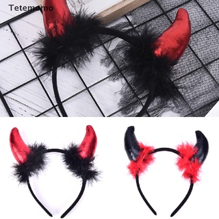 Tetemomo Adult Children Halloween Devil Headband Cosplay Party Christmas Hair Hoop Women MX