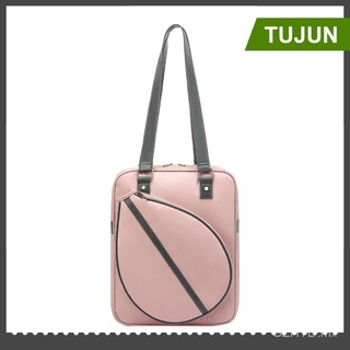 Auténtico En stock [TUJUN] Tennis Racket Shoulder Cover Bag for Ladies Women and Men Squash Racquet (6)