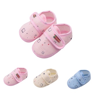clickon1_Newborn Baby Girl & Boy Zapatos Suaves Suela Antideslizante Bloque Impresión Calzado Cuna