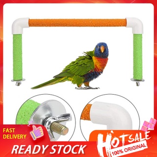meros.mx Entertaining Parrot Rest Toy Pole Pet Bird Standing Stick Exercise Toy Wide Applicability for Parakeet