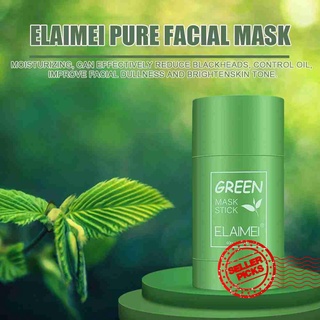 40g limpieza de té verde máscara de limpieza sólida eliminar grasa barro frotis tipo máscara z6p7