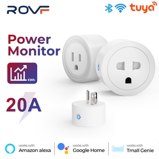 ROVF Wifi Smart Plug Enchufe Inteligente Mini Outlets, Toma de Corriente Inalámbrica Compatible con Amazon Alexa, Google Home (1)