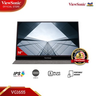 Viewsonic VG1655 portátil 15.6 pulgadas IPS Monitor 1080p Full HD USB Type-C Mini HDMI 16 pulgadas