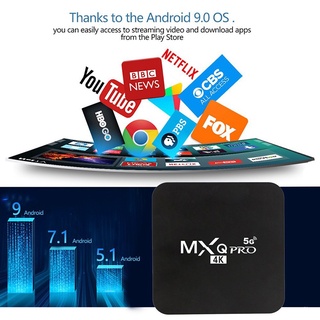 Smart TV Box 5g Mxq Pro 4g + 64g 8g + 128g 16g + 256g Android