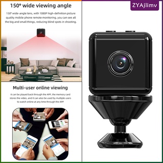 mini cámara wifi 150 gran angular de detección de movimiento nocturno videocámaras de vigilancia cámara ip de tamaño pequeño y fácil de llevar