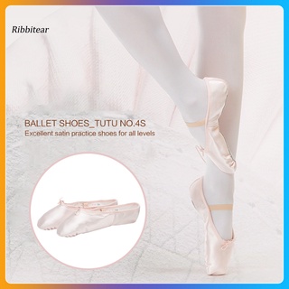 RI* transpirable Satin Pointe zapatos cinta profesional Ballet zapatos de baile elegante para niñas
