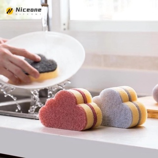 1pc hogar multiusos esponjas de limpieza de microfibra de cocina para limpiar platos, ollas y sartenes