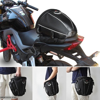ifayioy negro bolsa de cola de motocicleta asiento trasero funda de almacenamiento de hombro mochila impermeable mx