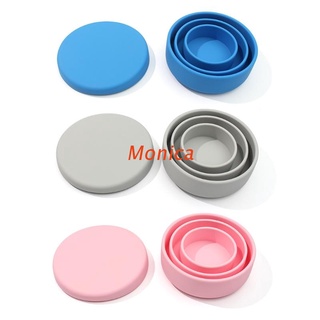 MON - juego de 3 platos de silicona para alimentación de bebé, impermeable, con tapa, utensilios de vajilla (1)
