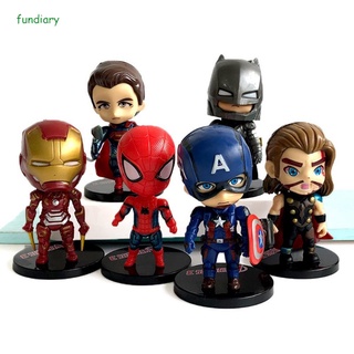 Figura de figura de los vengadores de Marvel/alianza Batman Spiderman/Iron Man/muñeca/juguetes para tartas