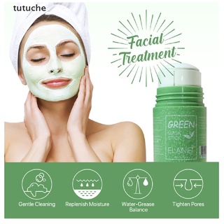 tutuche 40g arcilla sólida máscara limpieza profunda puntos negros anti-acné aceite limpio poros mx