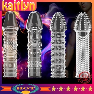 <Kaitlyn> reutilizable transparente pene extensión manga potenciador de circunferencia retardo eyaculación juguete sexual