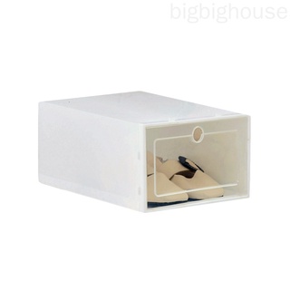 Apilable caja de zapatos de almacenamiento para mujer hombre zapatos contenedor transparente armario estante plástico zapato organizador [BH]
