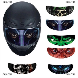 <SanLiTun> Motorcycle Decoration Sticker Detachable Racing Lens Visor Cool