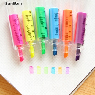 sanlitun 1 pieza de papelería al azar fluorescente tubo de aguja marcador nite escritor pluma venta caliente