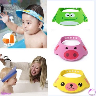 Ajustable bebé sombrero niño niños champú baño ducha gorra lavado escudo de pelo directo visera tapas para niños