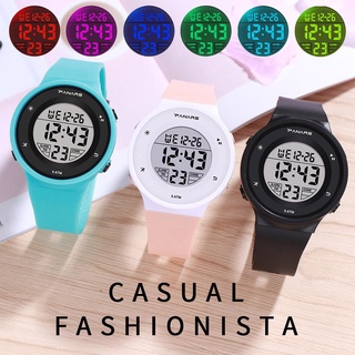 (uhuizsr3456.mx) reloj electrónico deportivo impermeable colorido luminoso para niños