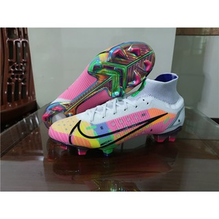 Kasut Bola Sepak nuevo Nike Superfly 8 Elite FG de punto impermeable zapatos de fútbol para hombres y mujeres, zapatos de fútbol Super ligero, fútbol partido zapatos tamaño 35-46