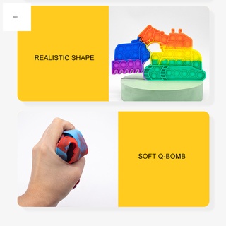 creativo excavadora descompresión juguete de silicona empuje burbuja fidget juguete de pensamiento de entrenamiento juego de rompecabezas para niños (4)