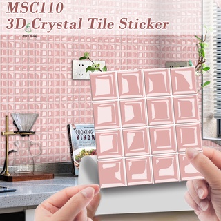 Sticker De Mosaico 3d autoadhesivo removible Papel tapiz Diy Diy decoración Para cocina/baño