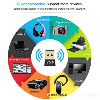 Adaptador Dongle Bluetooth 5.0 Dongle USB/receptor inalámbrico Bluetooth/dispositivo transmisor para PC (3)