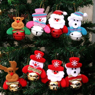 Plusflower navidad decoración del hogar encantadora Santa alce muñeco de nieve navidad fiesta campanas nuevo