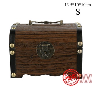 caja del tesoro de madera alcancía con cerradura caja de almacenamiento b5y9 (1)