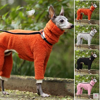 Elegante mono de perro de invierno cálido de lana abrigo de perro con cuello alto ropa para mascotas