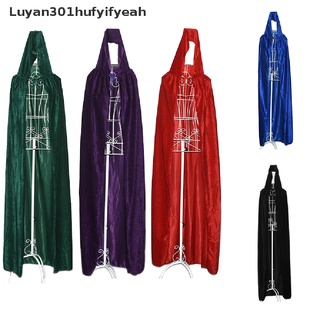 [Luyan301hufyifyeah] Adult Unisex Velvet Halloween Costumes Cloak Hood Cape Fancy Dress Cosplay Coats Hot Sale