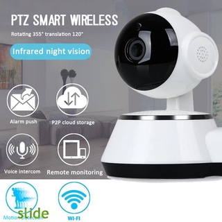 wifi cámara de vigilancia de seguridad del hogar cctv cámara inalámbrica ir monitor de visión nocturna robot bebé monitor videocámaras diapositiva