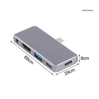 RM_5 en 1 USB-C Hub a HDMI compatible 4K Type-C estación de acoplamiento convertidor adaptador para Nintendo Switch teléfono móvil (5)