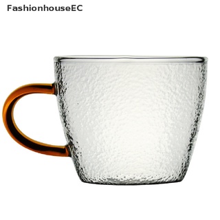 fashionhouseec taza de vidrio resistente al calor taza de agua de vidrio con mango de té leche bebida jugo taza venta caliente